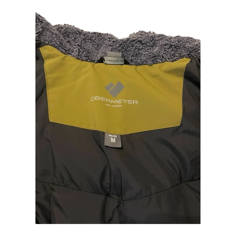 Obermeyer Knox Down‎ Vest Men’s Medium Green Quilted Down Outdoor Puffer
